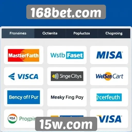 Métodos de pagamento disponíveis na 168bet.com